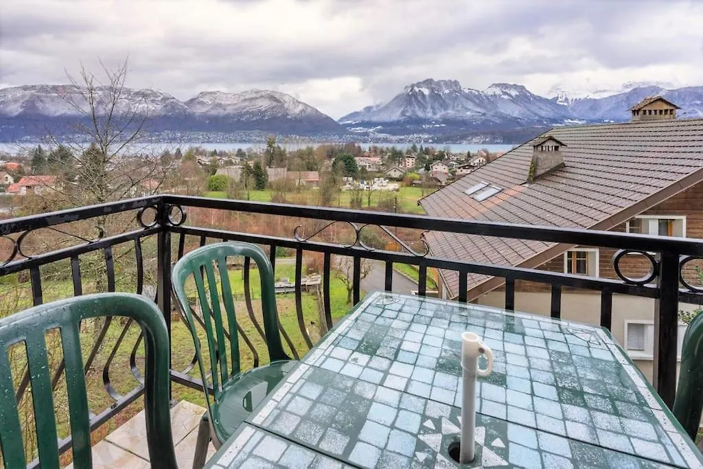 Apartment Cabana & Panorama Lac Annecy -Parking & Terrasse Sevrier France