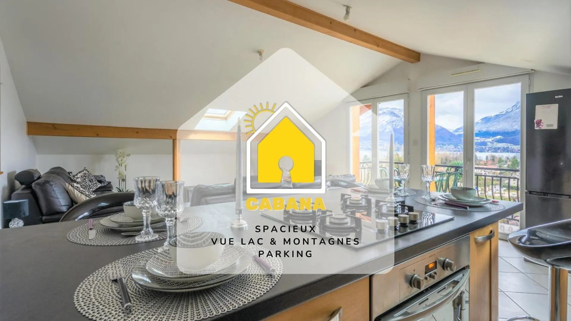 Cabana & Panorama Lac Annecy -Parking & Terrasse Sevrier